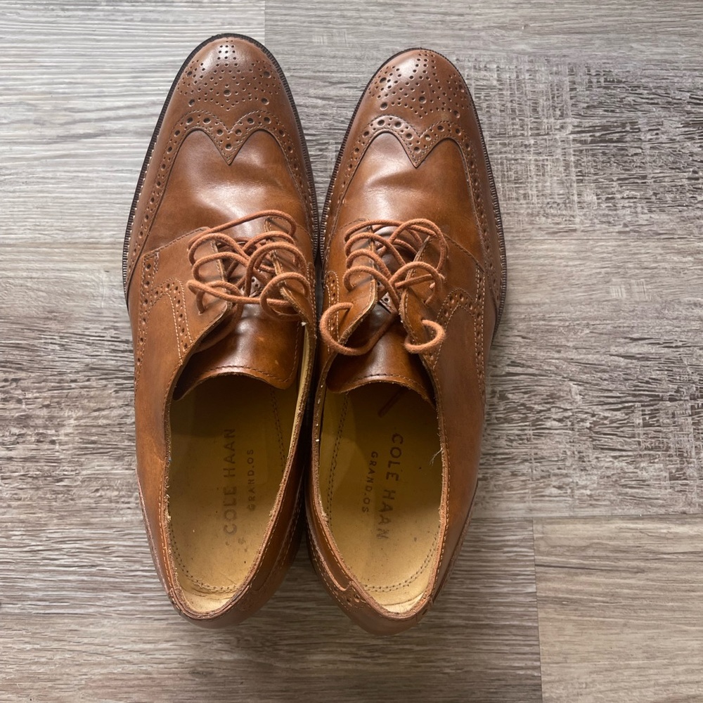 Cole Haan Oxford Wingtip shoes Sz 8M - Picture 3 of 7